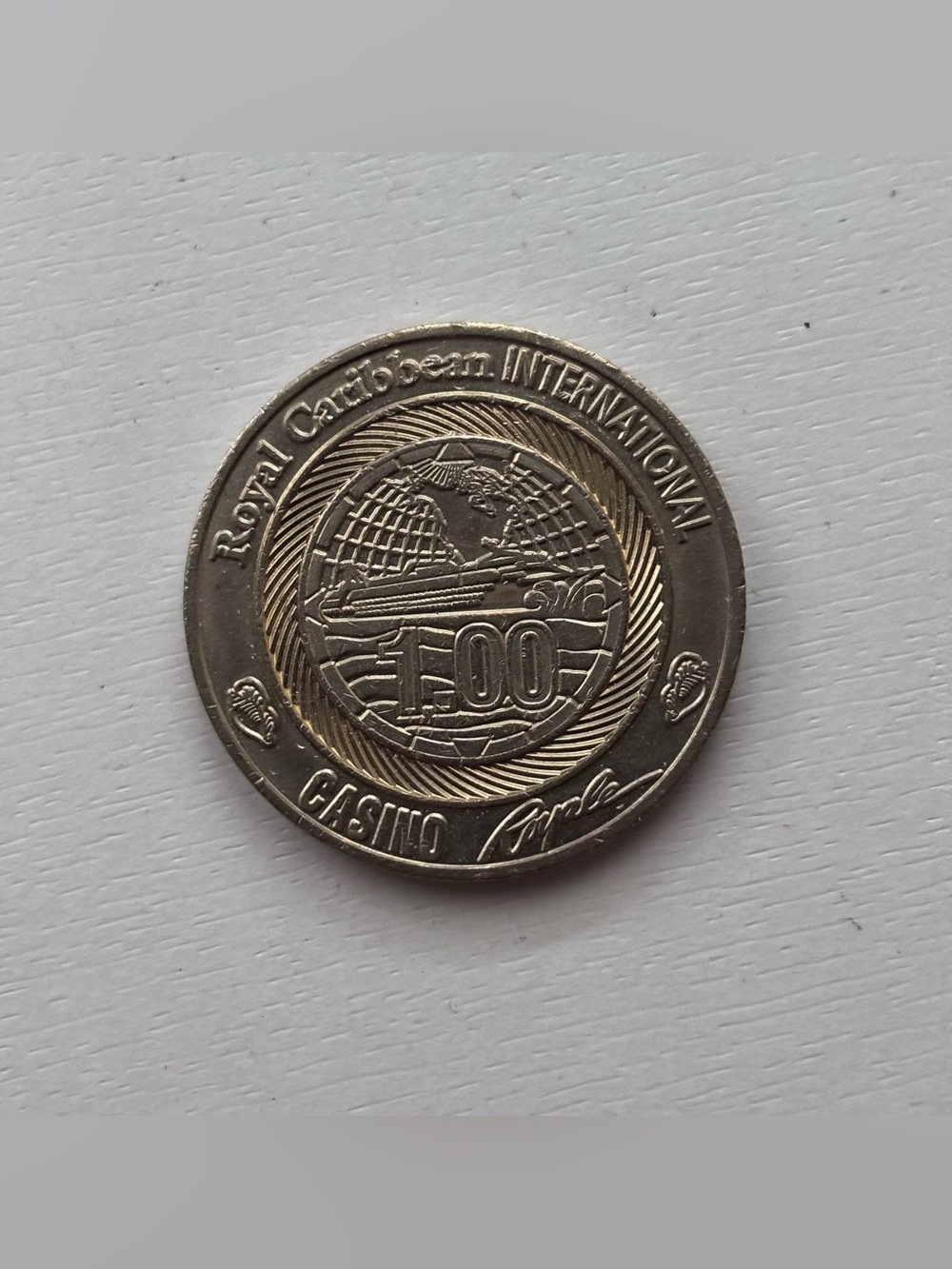 Royal Caribbean International Cruise $1 Casino Slot Gaming Token Coin Souvenir